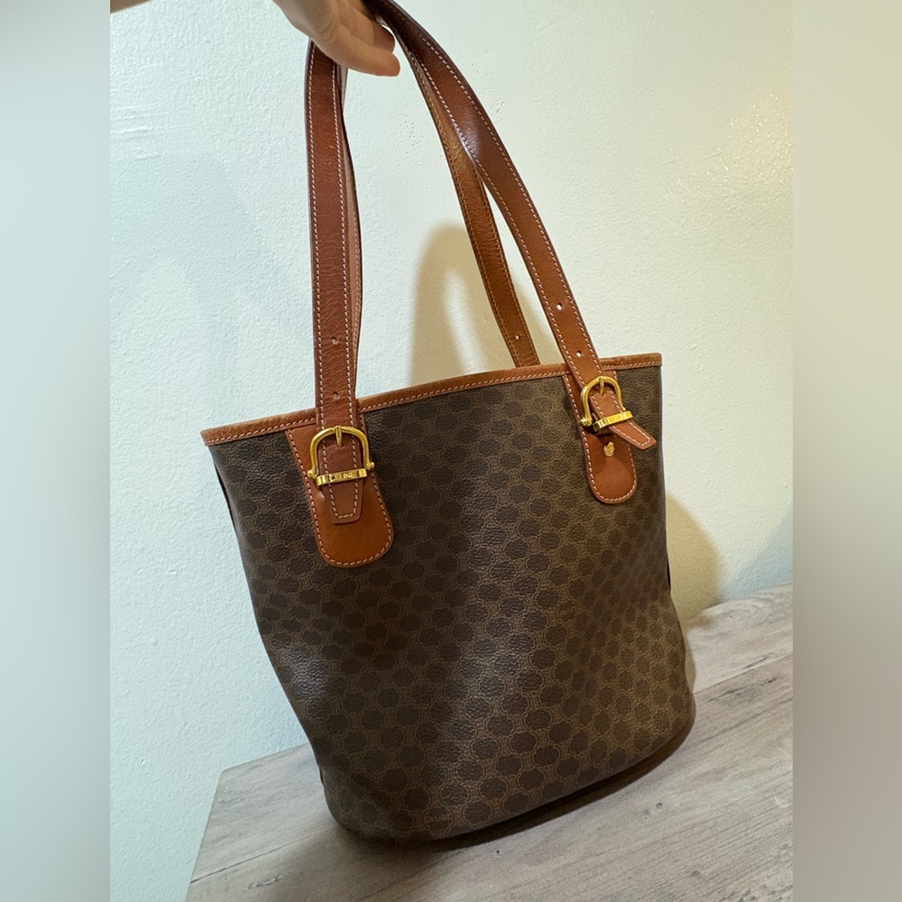 Vintage Céline Macadam Bucket Tote. , excellent condition - Picture 2 of 11